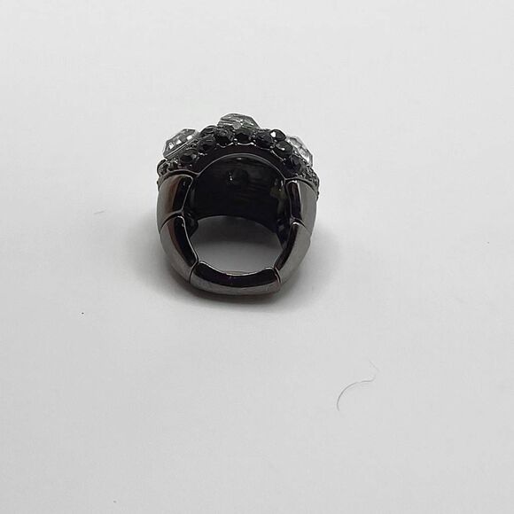 Chunky Darkle and Rhinestone Fashion Ring - Picture 3 of 4